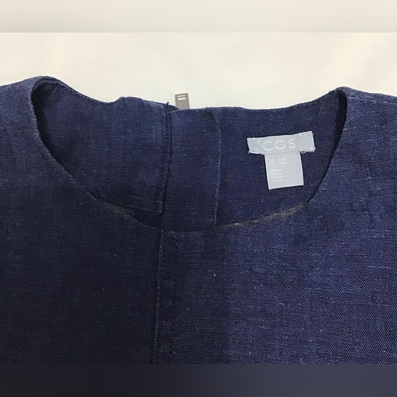 Cos Girls Blue Denim Short Sleeve Dress Size 4-6Y - Picture 5 of 9